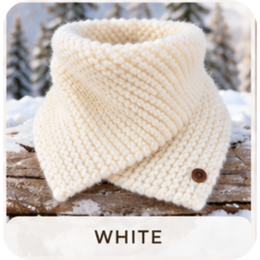 Handmade Mohair Neck Warmer for Women – Soft Knitted Cowl Scarf, Cozy Winter Scarf, Christmas Gift for Her
