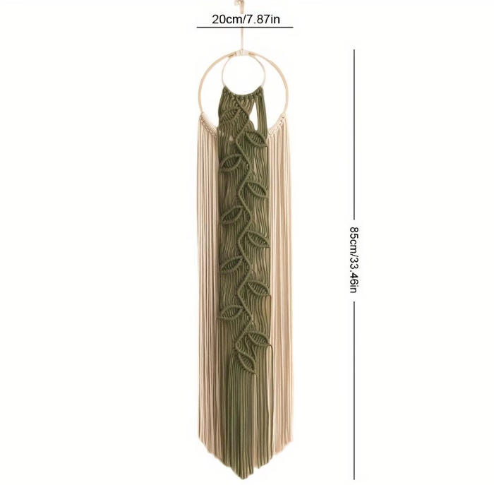 Handmade Macrame Wall Hanging – Botanical Boho Wall Decor